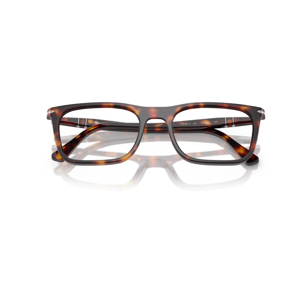 Persol Brown Stylish Eyeglasses In Tortoiseshell - Unisex - Glasses - 56 Mm - Accessories